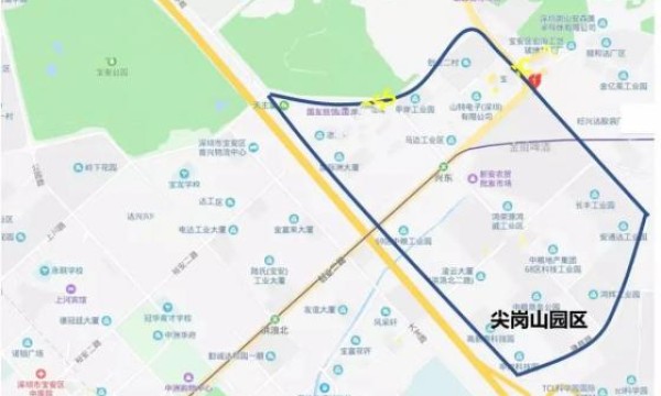 宝安尖岗山新兴产业带 中粮创芯公园研发中心写字楼 宝安西乡